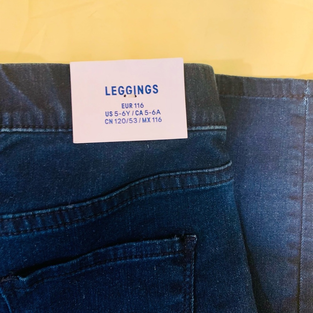 NWT - Girls Denim Leggings - Picture 8 of 9